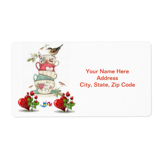 バレンタインデーのラベルヴィンテージ ラベル (正面)