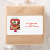 バレンタインデーのラベル子猫 ラベル (インサイチュ)