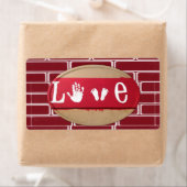 バレンタインデーのラベル愛 ラベル (インサイチュ)