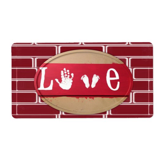 バレンタインデーのラベル愛 ラベル (正面)