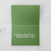 バレンタインデーのラリケートをフィーチャー シーズンカード (内部)