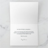 バレンタインデーのランジェリー姿の美女がソファに座る カード (内部)