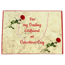 バレンタインデーのレッドローズダーリングガールフレンド