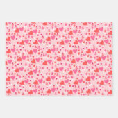 バレンタインデーのロマンスのハート型バルーン ラッピングペーパーシート (正面2)