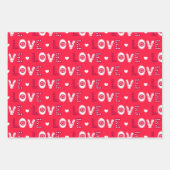 バレンタインデーのロマンス愛の愛 ラッピングペーパーシート (正面)