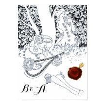 バレンタインデーのロマンス、ロマンチックな恋人のモノグラム