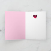 バレンタインデーのロマンス、自然のロマンチックな恋人 シーズンカード (内部)