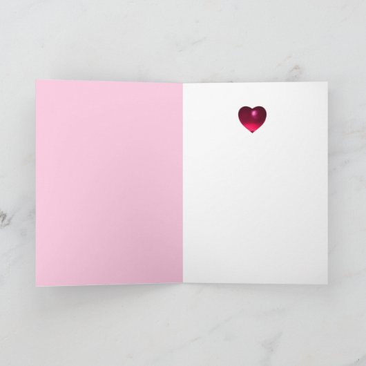 バレンタインデーのロマンス、自然のロマンチックな恋人 シーズンカード (内部)