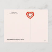 バレンタインデーのロマンス、自然のロマンチックな恋人 シーズンポストカード (裏面)