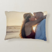 バレンタインデーのロマンチックなラブレターのポストカード アクセントクッション (裏面)