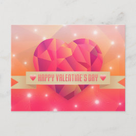 バレンタインデーのロマンチックな愛モダン シーズンポストカード