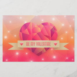 バレンタインデーのロマンチックな愛モダン 便箋