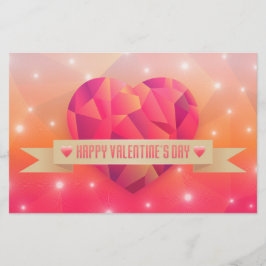 バレンタインデーのロマンチックな愛モダン 便箋