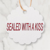 バレンタインデーのロマンチックな贈り物にキスを封じた フェイバータグ (裏面)