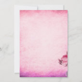 バレンタインデーのローズ 招待状 (裏面)