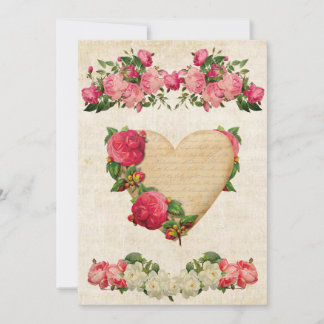 バレンタインデーのヴィンテージカード シーズンカード