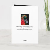 バレンタインデーの仮装マスク,ハーレクインの衣装 シーズンカード (裏面)