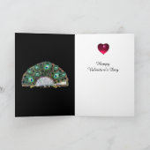 バレンタインデーの仮装マスク,ハーレクインの衣装 シーズンカード (内部)