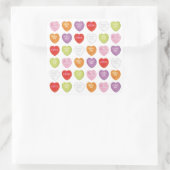 バレンタインデーの会話ハートスイーツかわいい スクエアシール (バッグ)