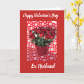 バレンタインデーの元夫へのカード カード (黄色い花)