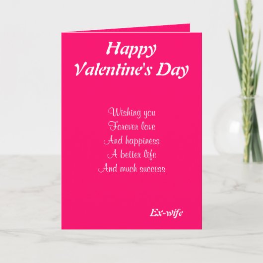 バレンタインデーの元妻 シーズンカード (正面)