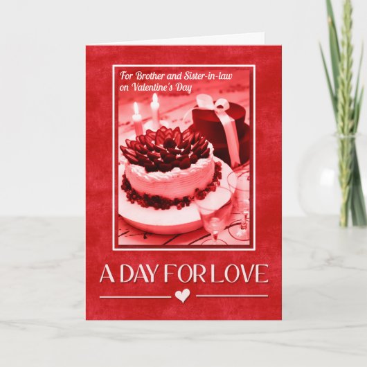 バレンタインデーの兄弟そして義理の姉妹のため シーズンカード (正面)