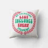 バレンタインデーの先生への素晴らしい贈り物 クッション (裏面)