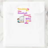 バレンタインデーの先生への素晴らしい贈り物 ラウンドシール (バッグ)