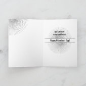 バレンタインデーの入れ墨ハートが名前と日付を加える シーズンカード (内部)