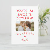 バレンタインデーの写真あなたは私の彼氏お気に入りの シーズンカード (スタンド正面)
