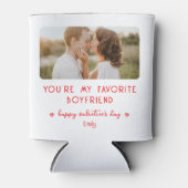 バレンタインデーの写真あなたは私の彼氏お気に入りの 缶クーラー (正面)