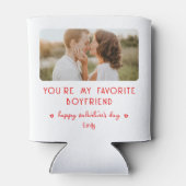 バレンタインデーの写真あなたは私の彼氏お気に入りの 缶クーラー (裏面)