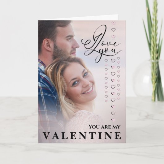 バレンタインデーの写真が大好き カード (正面)