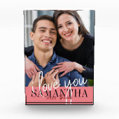 バレンタインデーの写真が大好き フォトブロック (正面)