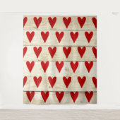 バレンタインデーの写真の背景タペストリー タペストリー (正面)