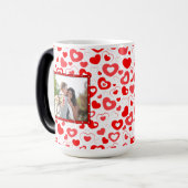 バレンタインデーの写真をカスタマイズする モーフィングマグカップ (正面左)