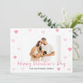 バレンタインデーの写真カードテンプレート シーズンカード (スタンド正面)