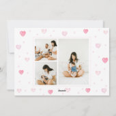 バレンタインデーの写真カードテンプレート シーズンカード (裏面)