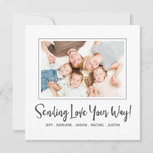 バレンタインデーの写真カード シーズンカード (正面)