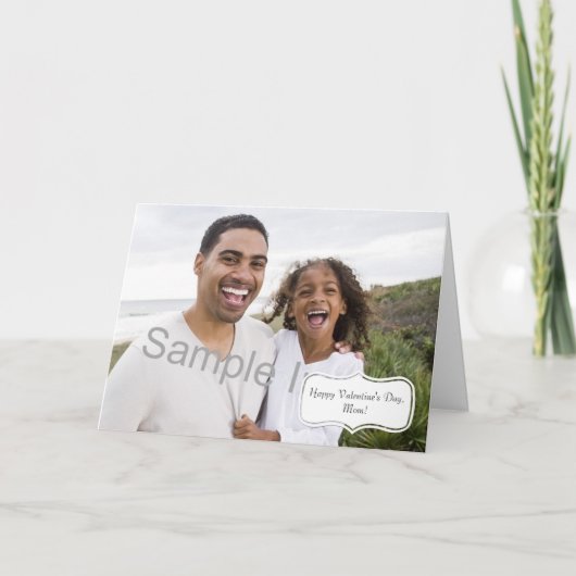 バレンタインデーの写真カード シーズンカード (正面)