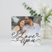 バレンタインデーの写真カード 愛のメッセージ カード (スタンド正面)