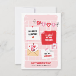 バレンタインデーの写真カード 招待状