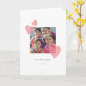 バレンタインデーの写真ギフトカード カード (黄色い花)