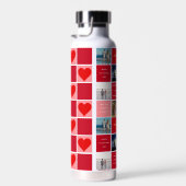 バレンタインデーの写真グリッドポスター ウォーターボトル (右面)