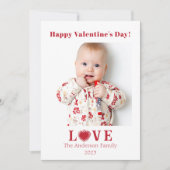 バレンタインデーの写真ハートラブ (正面)