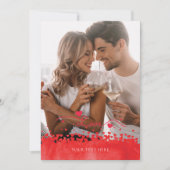 バレンタインデーの写真パーソナライズされた シーズンカード (正面)