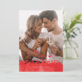 バレンタインデーの写真パーソナライズされた シーズンカード (スタンド正面)