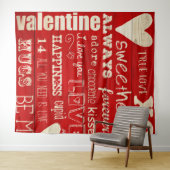 バレンタインデーの写真背景タペストリー タペストリー (インサイチュ(横))