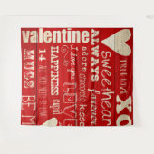 バレンタインデーの写真背景タペストリー タペストリー (正面(横))