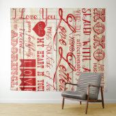 バレンタインデーの写真背景タペストリー タペストリー (インサイチュ(横))